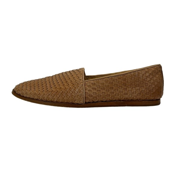 Nisolo Other - Nisolo Men’s Almond Toe Alejandro Woven Slip on Leather Shoes Brown Size 11